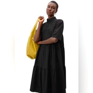 Everlane Tiered Mockneck Dress - L